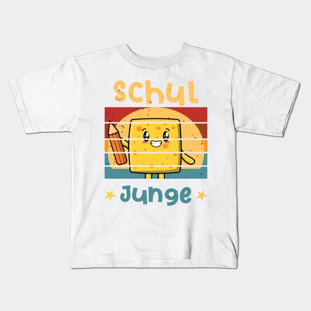 Schuljunge 1. Klasse Smile Schulbeginn T shirt Kids T-Shirt by chilla09